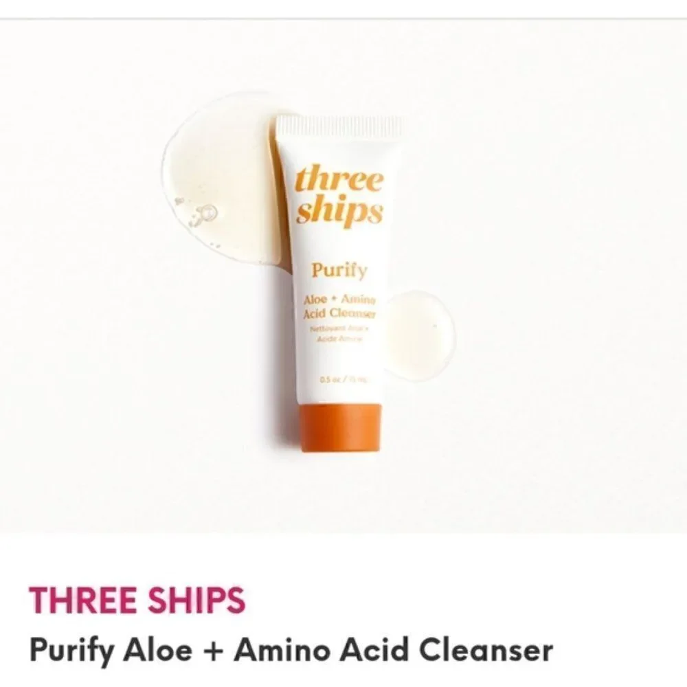 $8 🌟 THREE SHIPS PURIFY ALOE + AMINO ACID CLEANSER